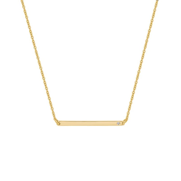 Jemný stříbrný náhrdelník s diamantem Dayna 103751