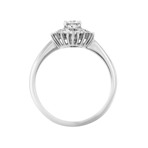 Zlatý prsten s moissanitem a lab-grown diamanty Deizy