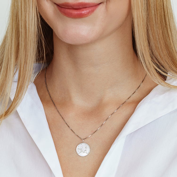 Přívěsek s atypickým povrchem a diamantem Malý princ 162656