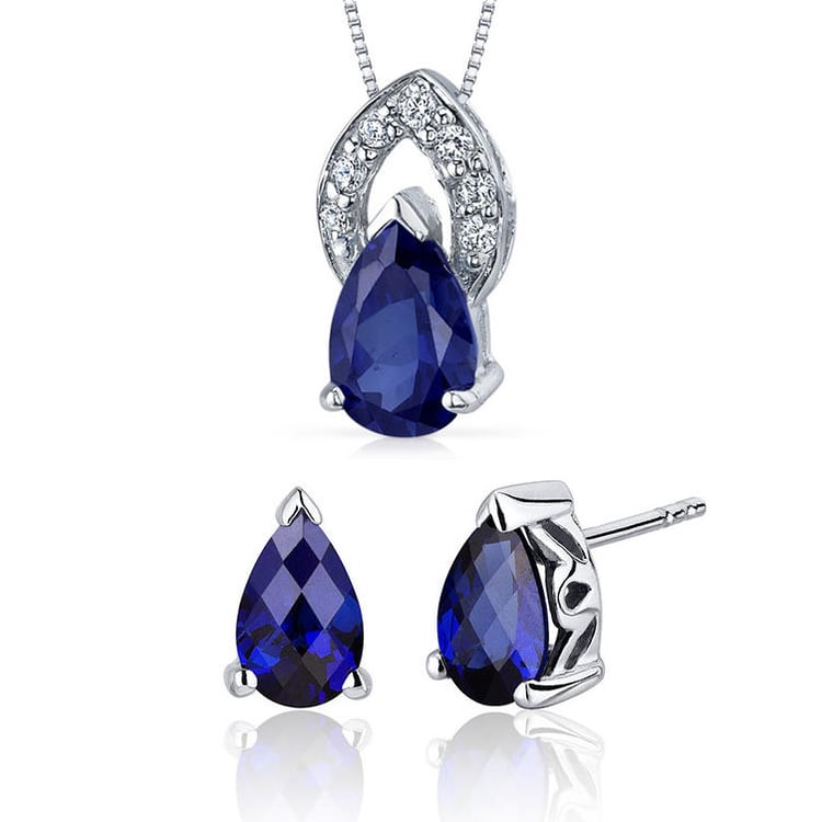 Stříbrná kolekce se safíry