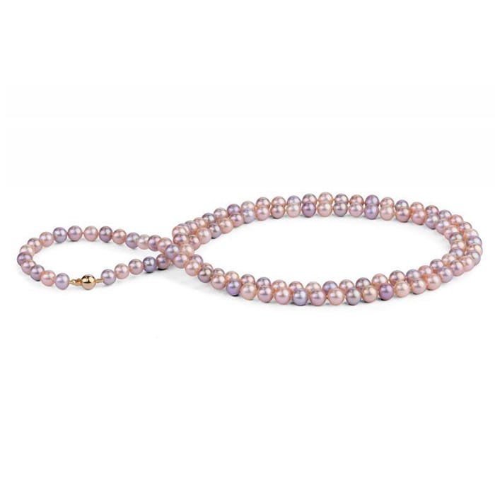 Zlatý perlový náhrdelník Almas