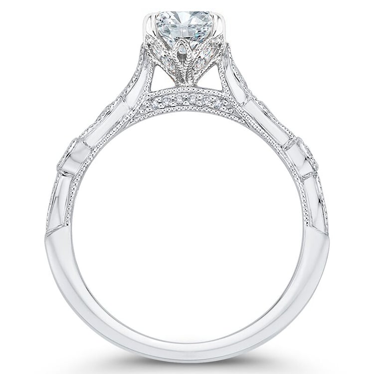 Zlatý vintage diamantový prsten 48141