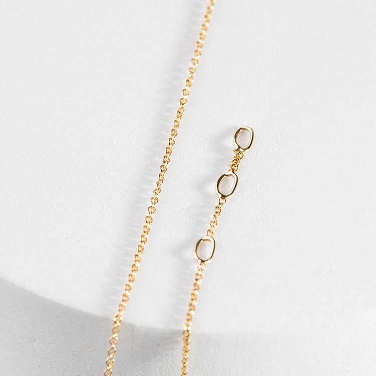 Náramek se třemi lab-grown diamanty Foley 147715