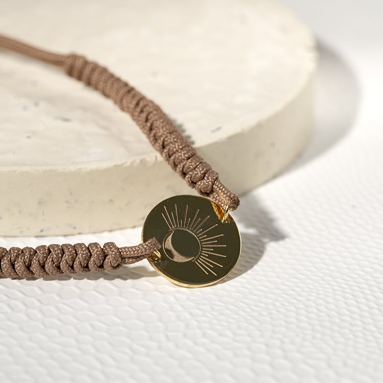 Šňůrkový jóga náramek Sun and Moon 133879