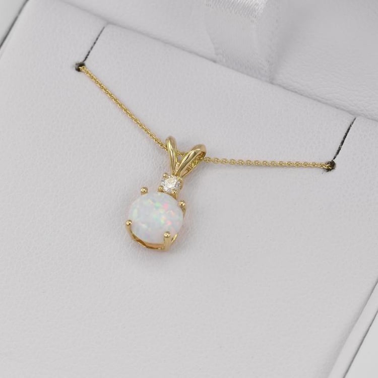 Opálový zlatý náhrdelník 25829
