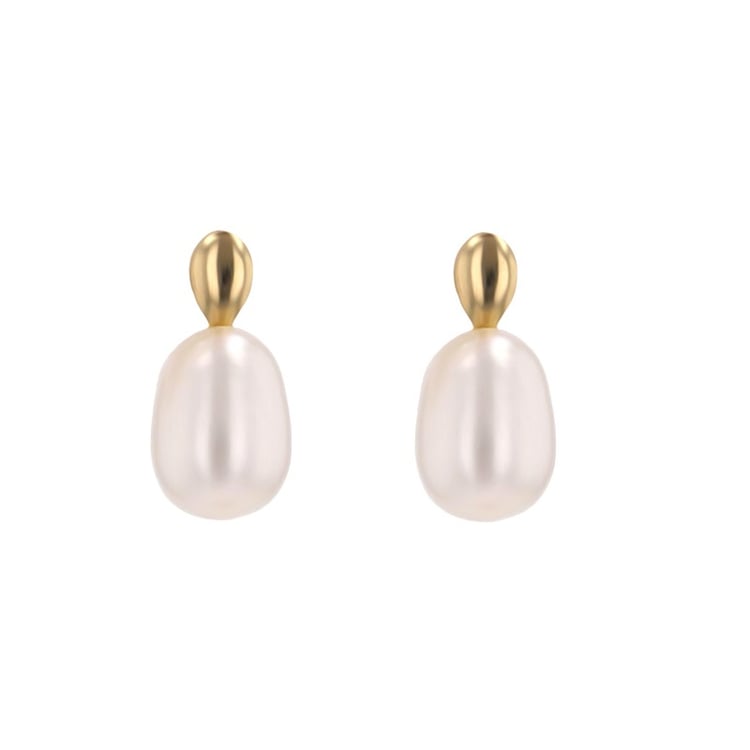 Elegantní perlové náušnice ze zlata Anne