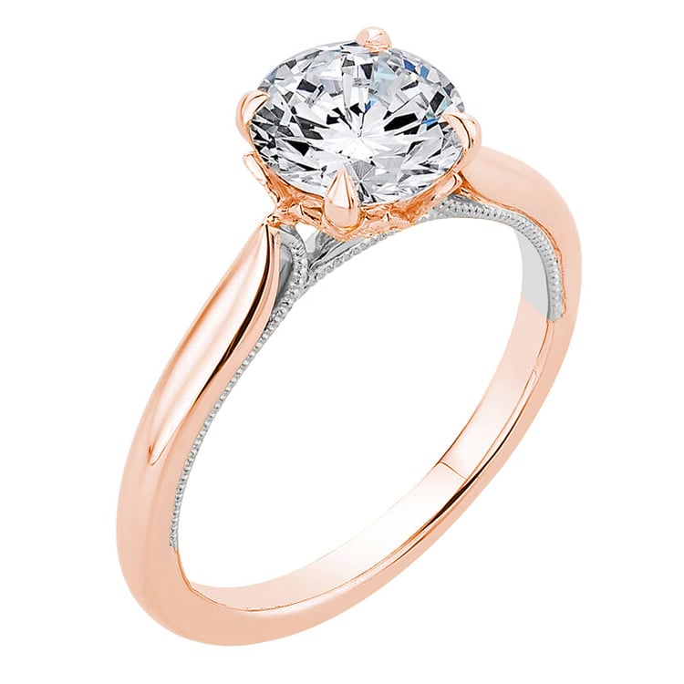 Zásnubní prsten s moissanitem a lab-grown diamanty Libby