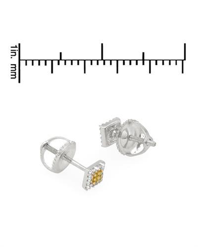 Diamantové stříbrné náušnice 1386