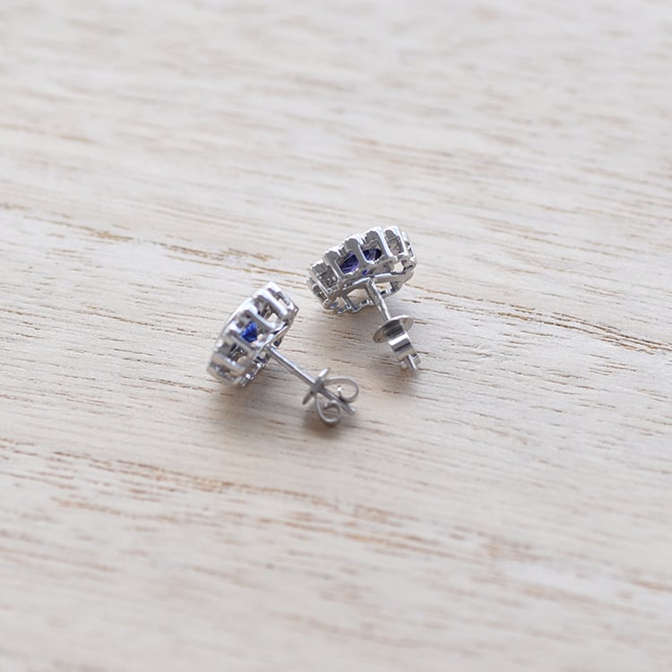 Zlaté náušnice kvety 62110