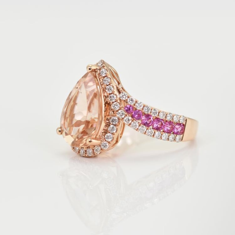 Prsten s morganitem 14863