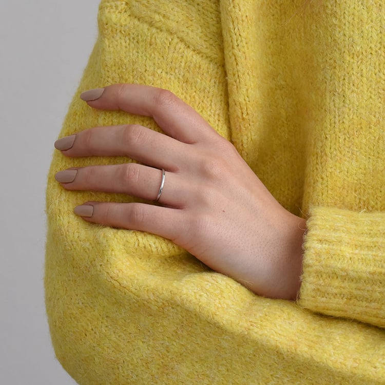 Minimalistický prsten s lab-grown diamanty a pánský komfortní prsten Olive 102258