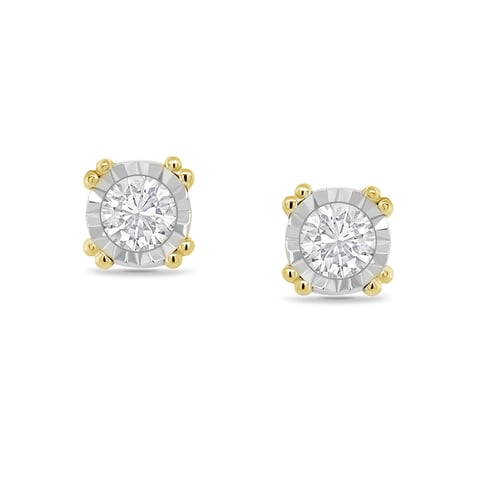 Náušnice s výběrem karátové váhy lab-grown diamantu Ammanda