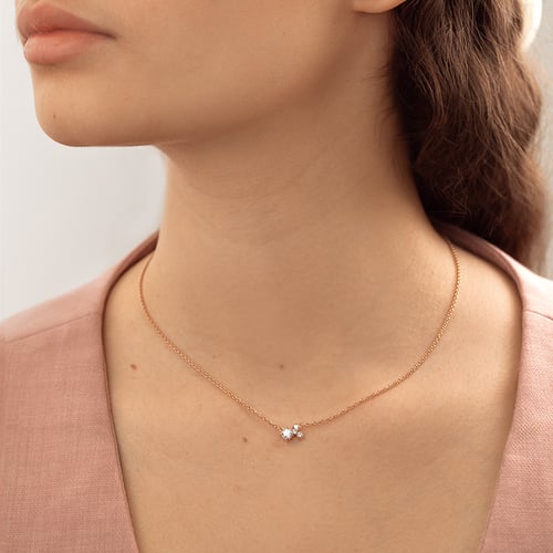 Cluster náhrdelník s moissanitem a lab-grown diamanty Millie
