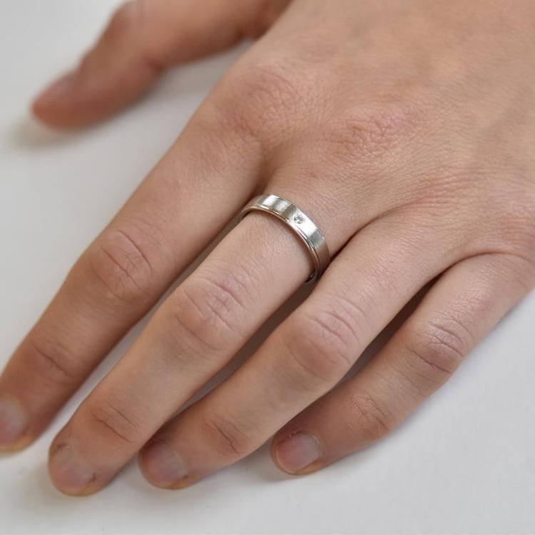 Snubní prsten s diamantem 27983