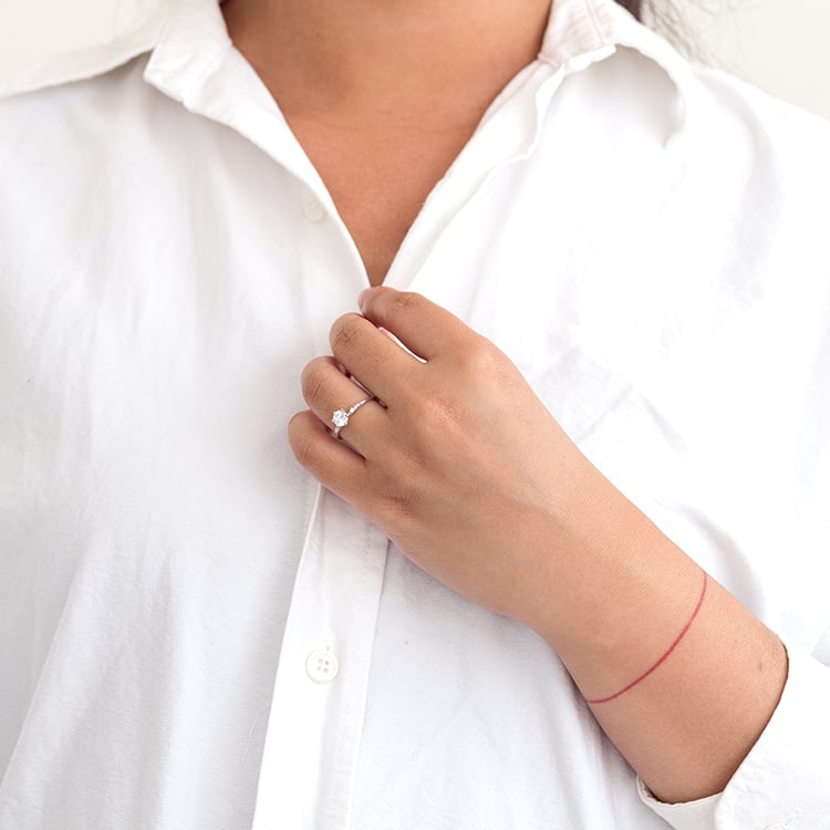 Zásnubní prsten s lab-grown diamanty Kristia 128561