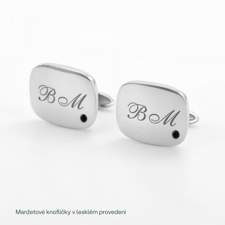 Manžetové zlaté knoflíčky s gravírem 165875