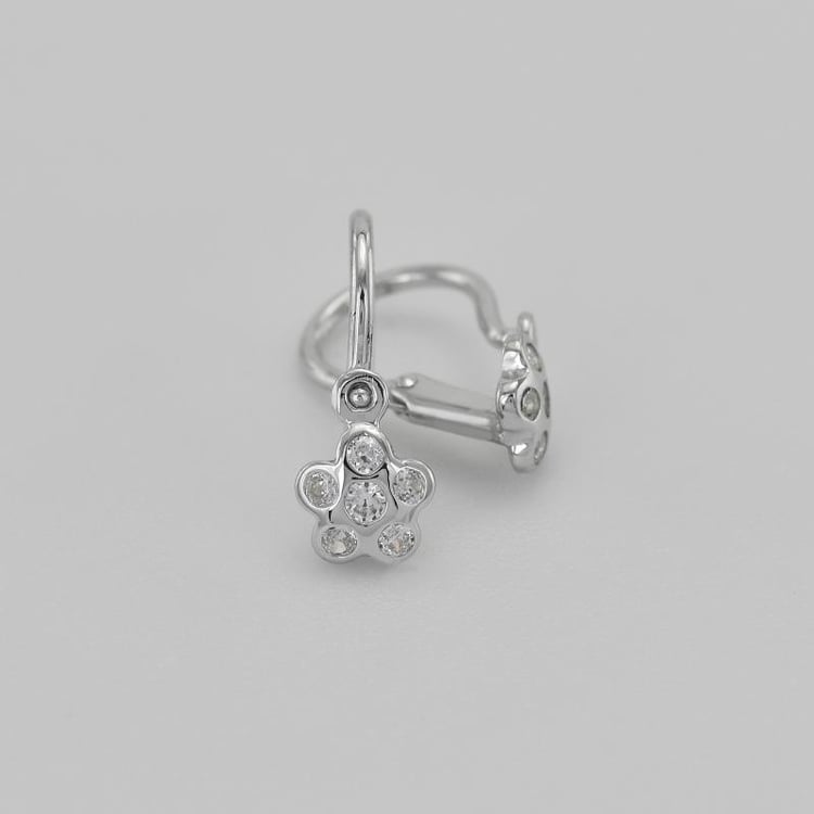 Zlaté dětské náušnice kytička 30984