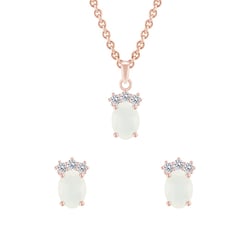 Stříbrná kolekce s topazy a měsíčním kamenem Hideki