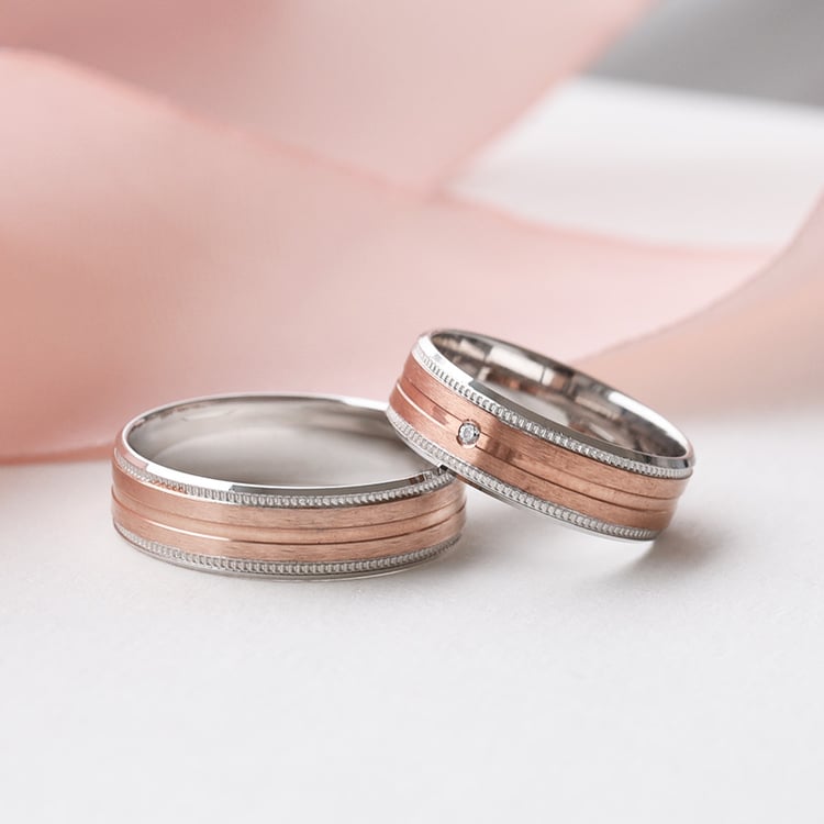 zlaté snubní prsteny s diamantem 76778