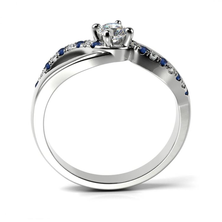 Safírový zásnubní prsten 24913