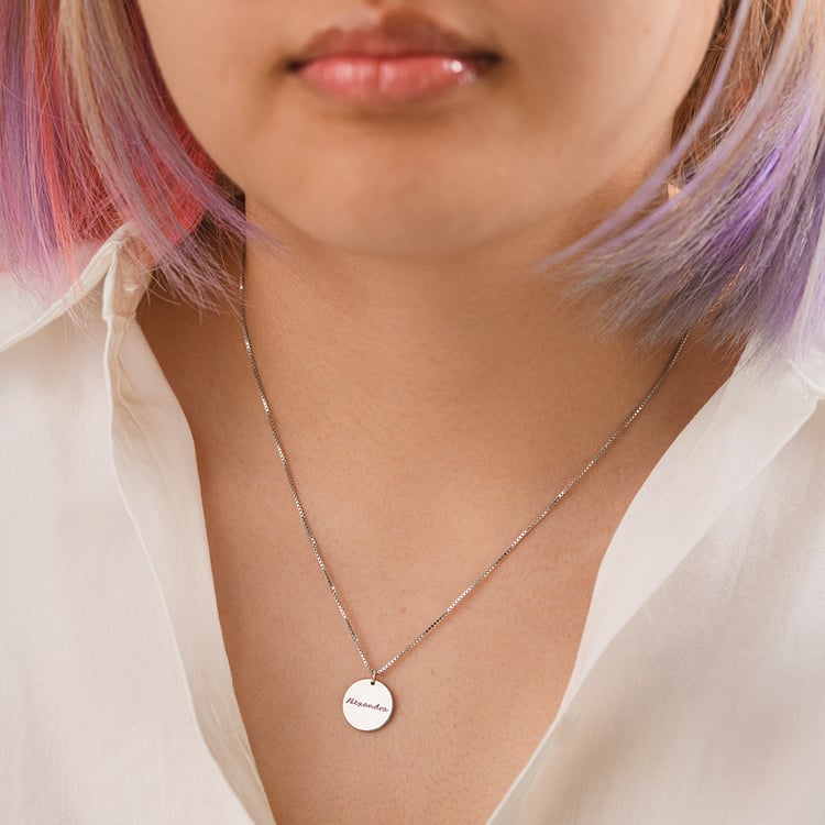 Stříbrný přívěsek s oboustranným gravírem Leasy 156756