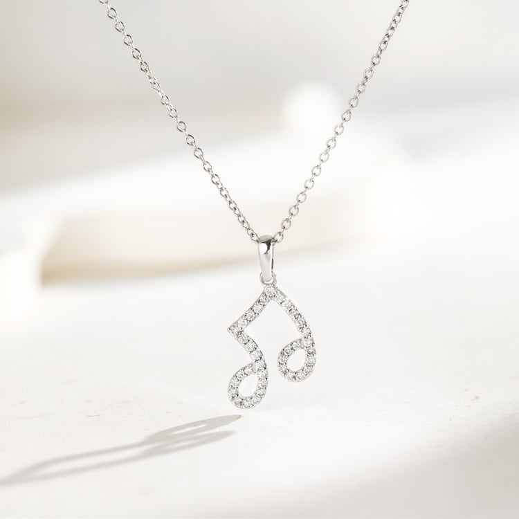 Zlatý přívěsek s diamantem ve tvaru noty Ariel 164907