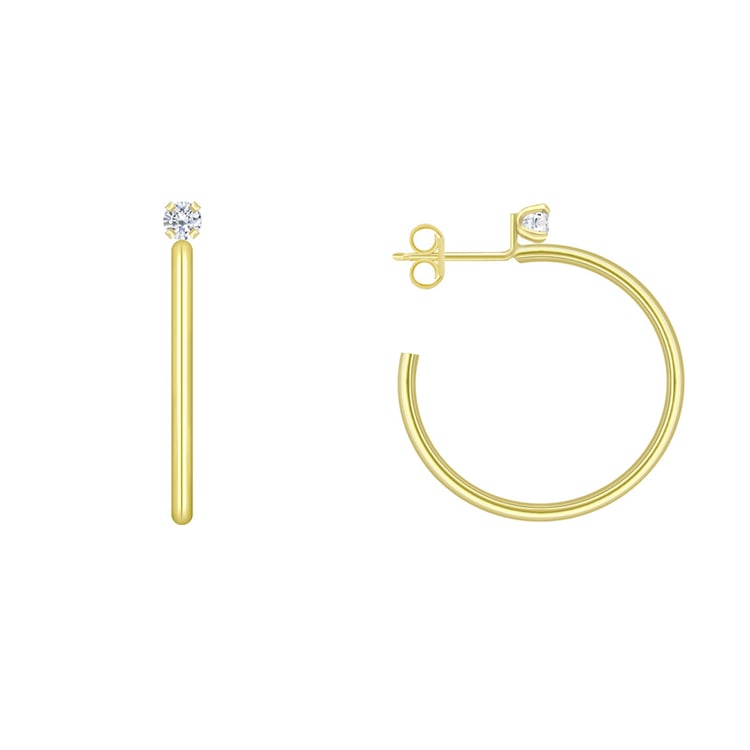 Pozlacené náušnice se zirkony