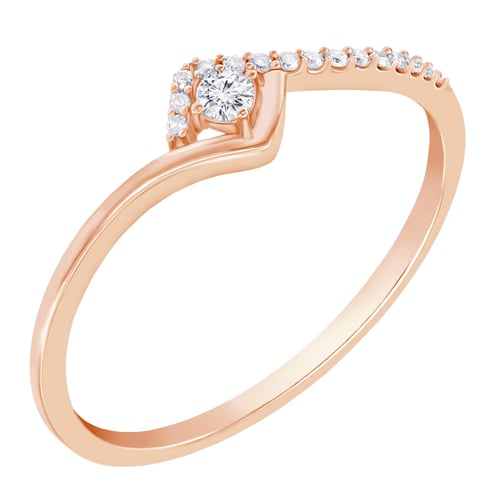 Stříbrný romantický prsten s lab-grown diamanty Anthia
