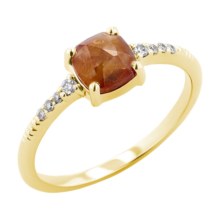 Prsten se salt and pepper diamantem a lab-grown diamanty Korey 120295