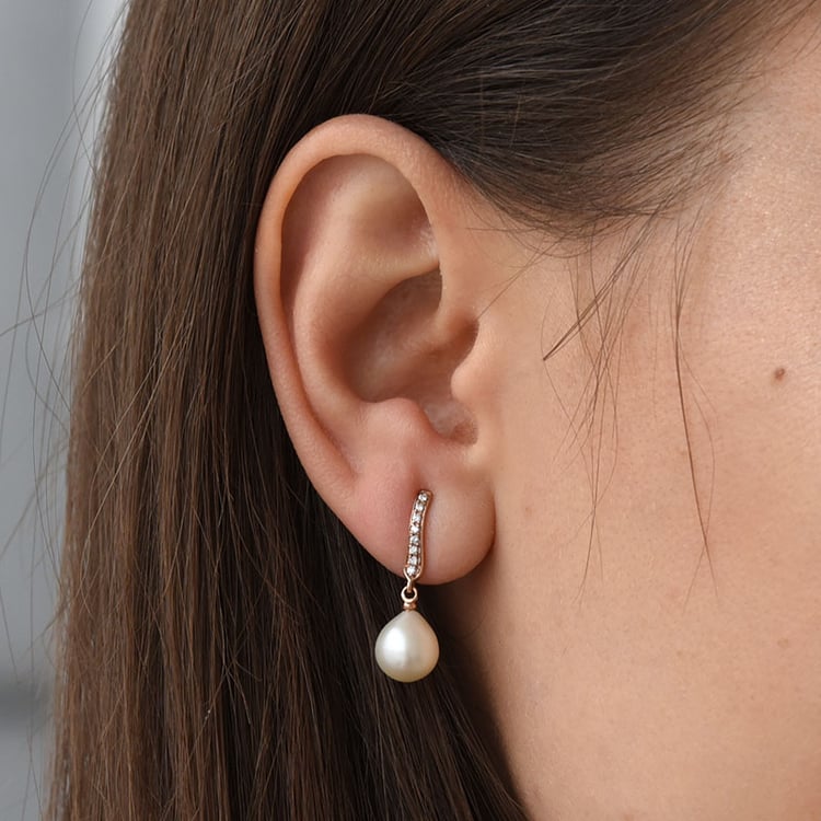 Perlové náušnice ze zlata 77946