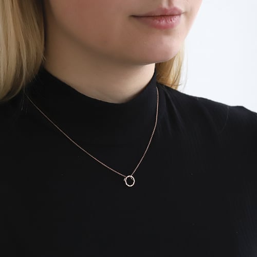 Stříbrný karma přívěsek s diamanty Heidi
