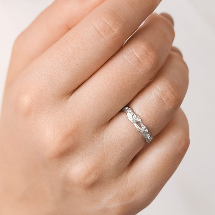 Zlaté snubní prsteny Rock 155641