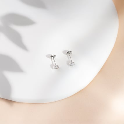 Zlaté dětské náušnice srdíčka s perletí Moana