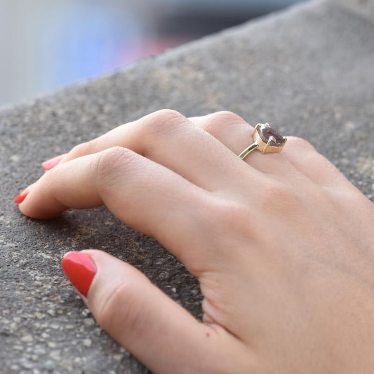 Prsten se salt and pepper diamantem 44212