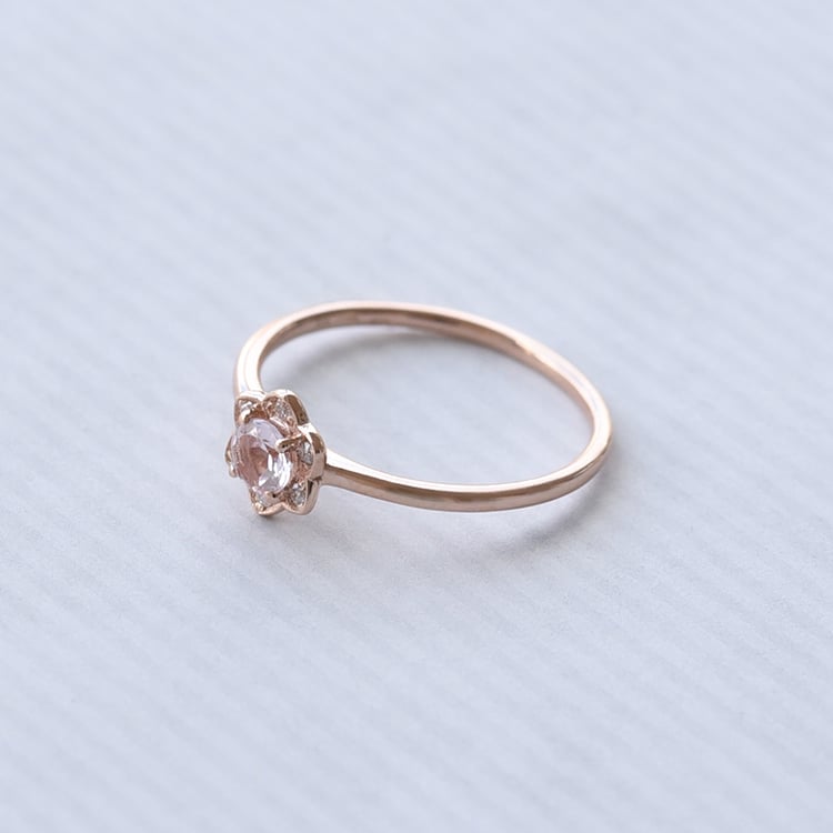 Zásnubní prsten s morganitem 74315