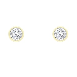 Náušnice s bezel osazenými 0.20 ct diamanty Themisena