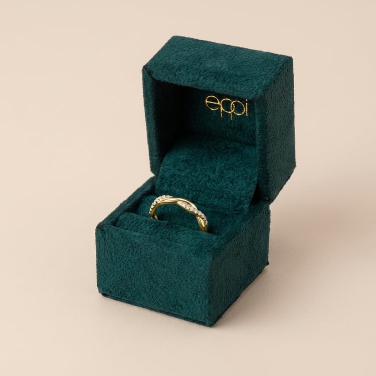 Proplétaný rozvodový prsten s lab-grown diamanty Indra 166479