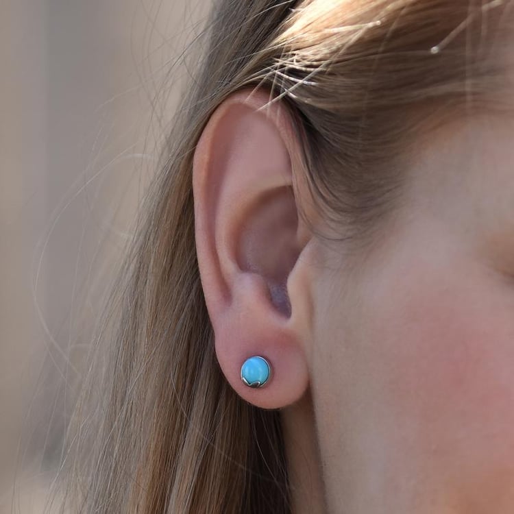 Náušnice s tyrkysy 42519