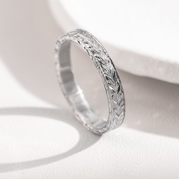 Vintage snubní prsteny s gravírem 157175