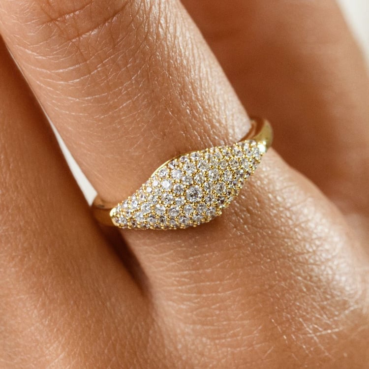 Zlatý prsten s lab-grown diamantem Ciarra 161410