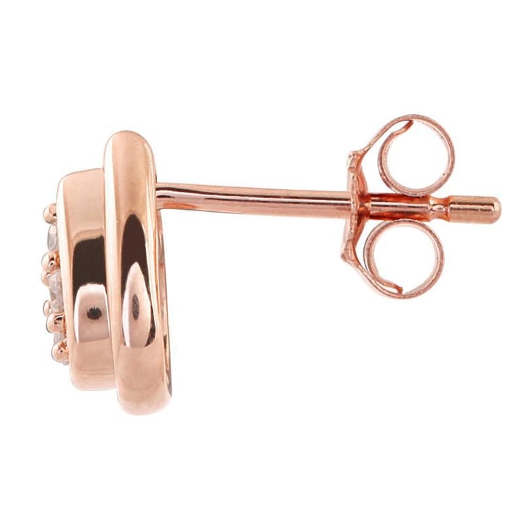 Diamantové zlaté náušnice Fameny 10553