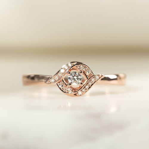 Prsten s lab-grown diamanty Nurisa
