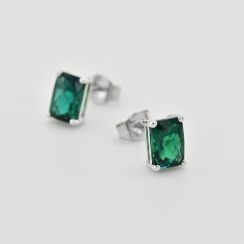 Zlaté náušnice s emerald smaragdy Handan