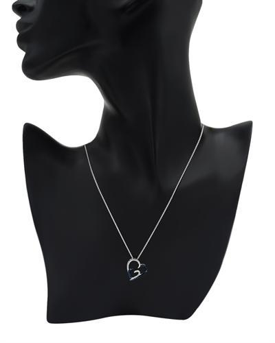 Srdcový náhrdelník s diamanty 828