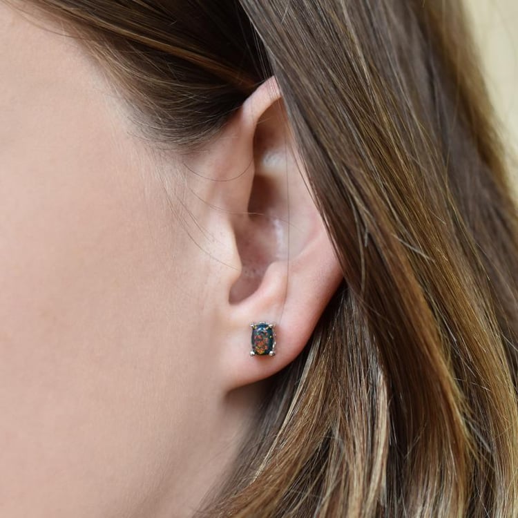 Náušnice s opály 24604