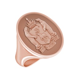 Pánský prsten s ručním gravírem Wesko