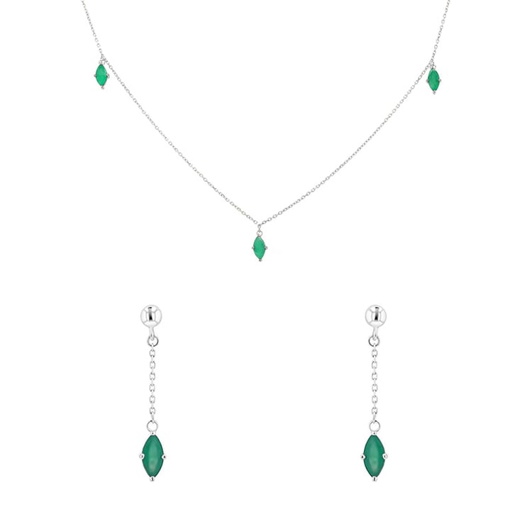 Zlatá kolekce šperků s brazilskými smaragdy 164109