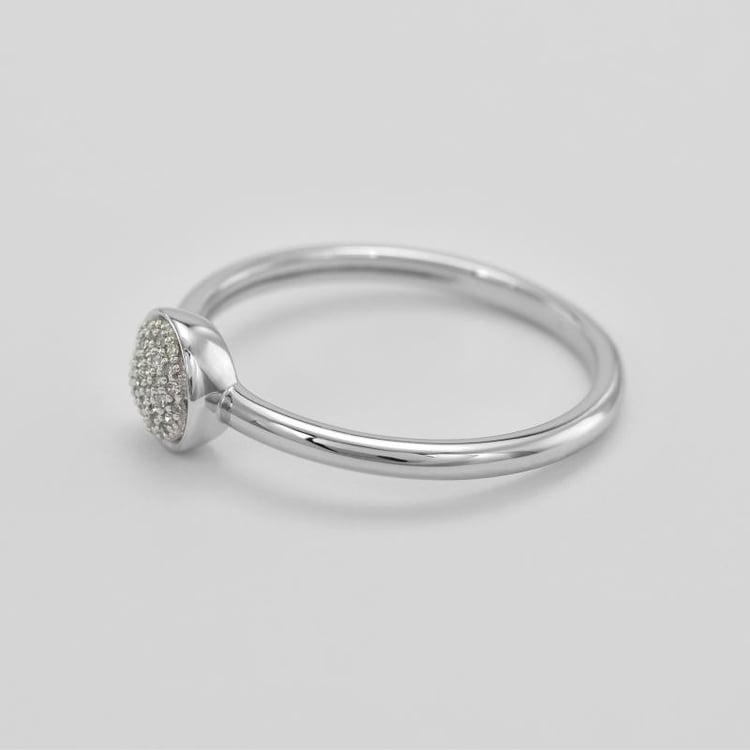 Prsten s diamanty z bílého zlata 45063