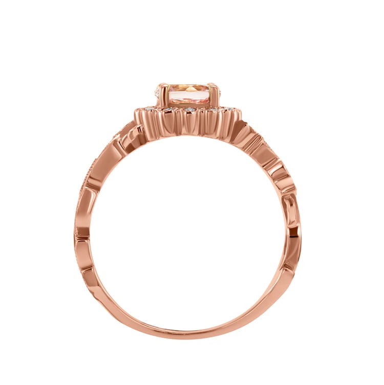 Romantický růžový prsten 33728