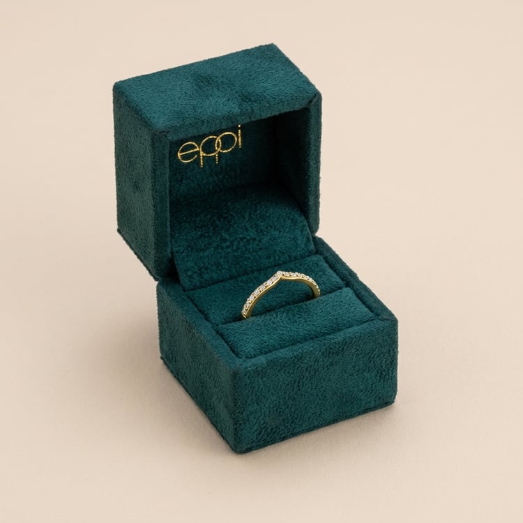 Vykrojený rozvodový eternity prsten se zářivými lab-grown diamanty Evald 166463